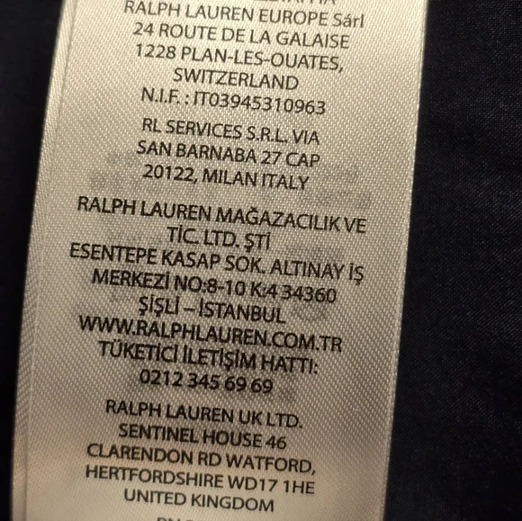 Lauren Ralph Lauren Hooded Puffer Vest Insulated Jacket Sz XL Navy Blue